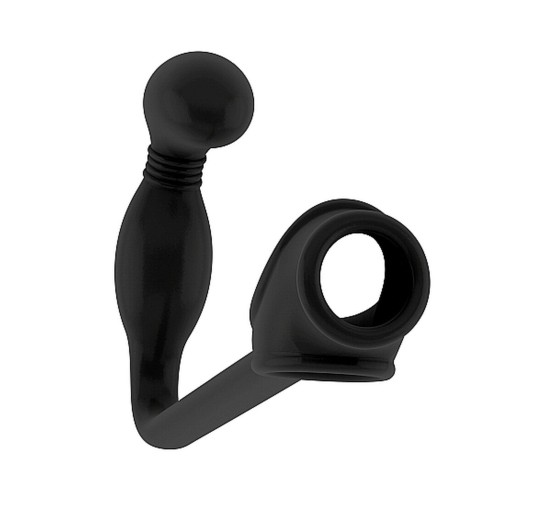 No.2 - Butt Plug with Cockring - Black